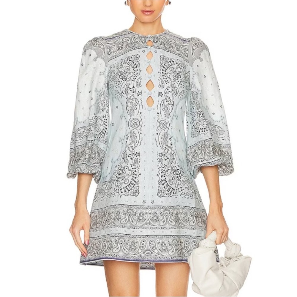 Zimmerman Keyhole Matchmaker Bandana Mini Dress